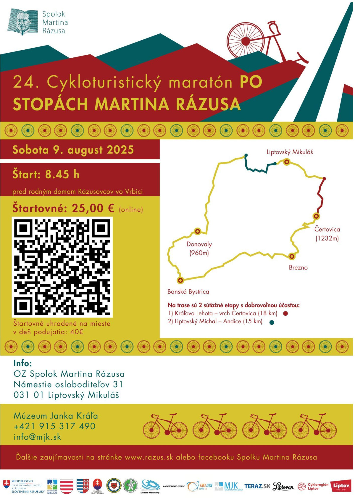 24. Cykloturisticky maraton PO STOPACH MARTINA RAZUSA 1 1